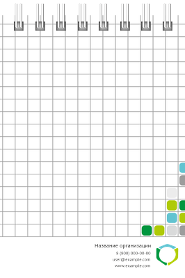 Вертикальные блокноты A7 - Мозаика Внутренний лист