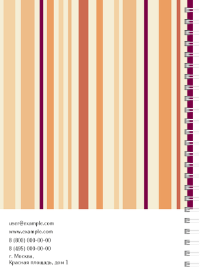 Блокноты-книжки A5 - Полосатый вкус Задняя обложка