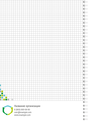 Блокноты-книжки A4 - Мозаика Оборот внутреннего листа