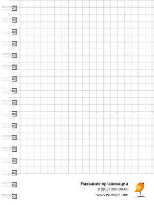 Блокноты-книжки A6 - Птички Внутренний лист