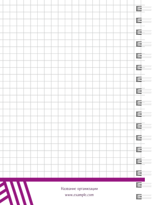 Блокноты-книжки A6 - Линии Оборот внутреннего листа