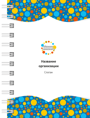 Блокноты-книжки A7 - Цветные пузыри Передняя обложка