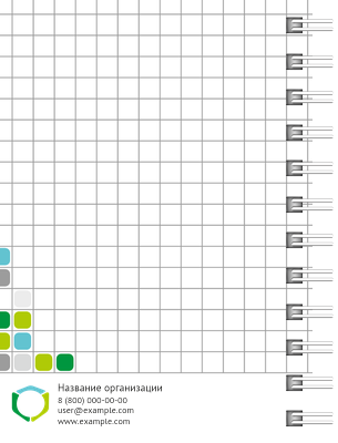 Блокноты-книжки A7 - Мозаика Оборот внутреннего листа