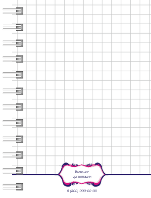 Блокноты-книжки A7 - Вьющийся узор Внутренний лист