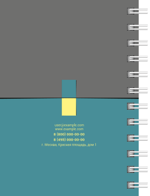 Блокноты-книжки A7 - Горизонт Задняя обложка